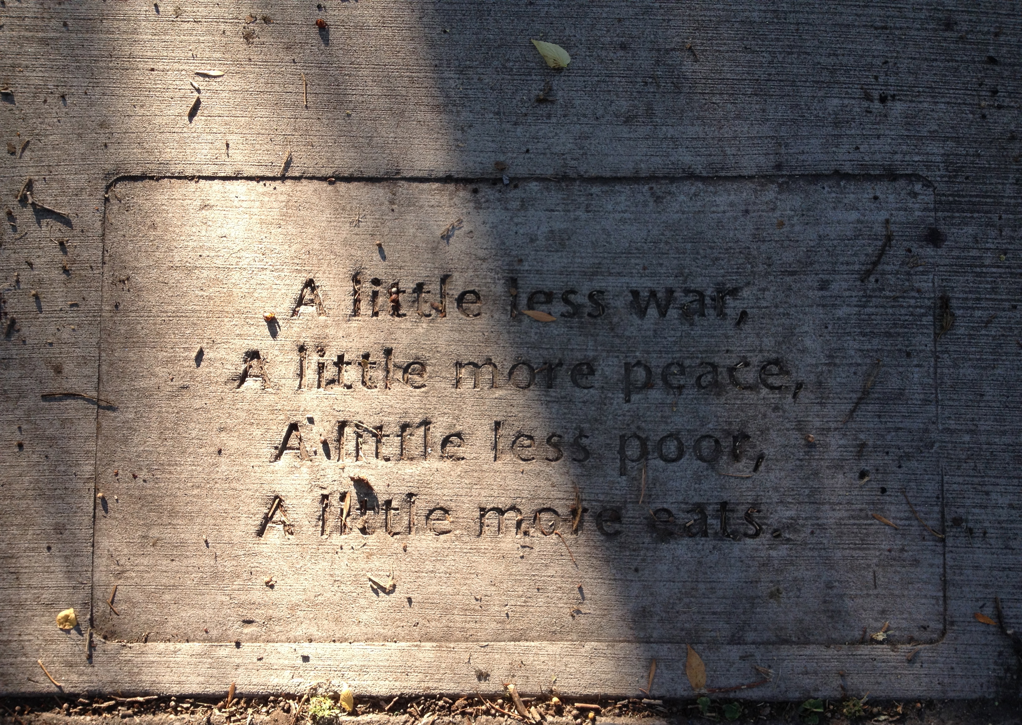 peace sidewalk